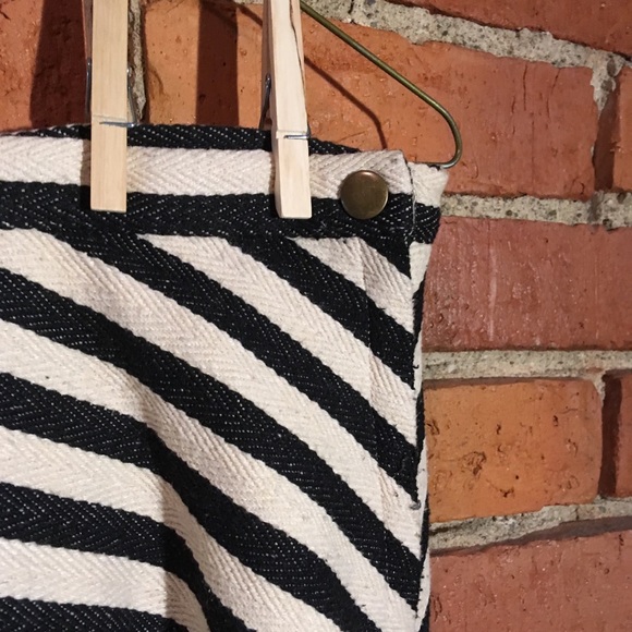 Greylin striped cotton-blend flared skirt size 10 - Picture 5 of 8